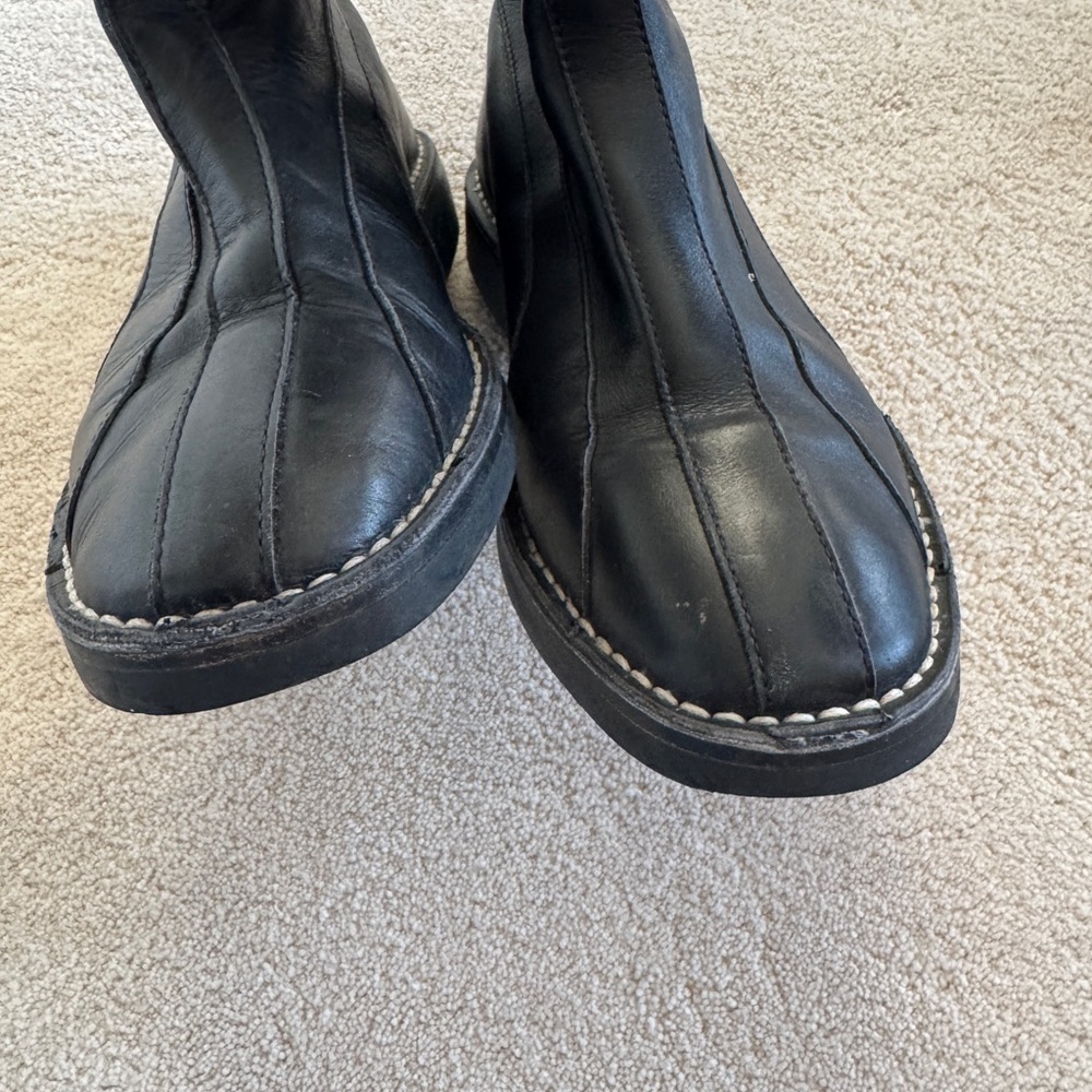 Sigerson Morrison Zip Up Buckle Line Stitched Boots 7.5 - Picture 5 of 8